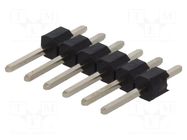 Connector: pin strips; pin header; male; PIN: 6; straight; THT; 1x6 CONNFLY