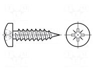 Screw; 2.2x19; Head: cheese head; Pozidriv; PZ1; ISO 7049; BN 13259 BOSSARD