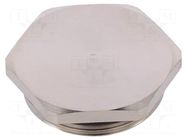 Protection cap; metal; Thread: M32; Spanner: 35mm; with seal HARTING