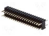 Pin header; pin strips; male; PIN: 40; straight; 1.27mm; THT; 2x20 NINIGI