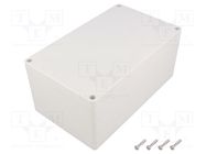 Enclosure: multipurpose; X: 120mm; Y: 200mm; Z: 90mm; 1554; ABS; grey HAMMOND