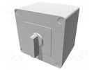 Switch: cam switch; Stabl.pos: 3; 40A; 1-0-2; in housing; Poles: 4 LOVATO ELECTRIC