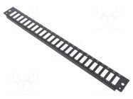 Connector: fiber optic; patch panel; rack; Standard: 19"; black LOGILINK