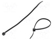 Cable tie; L: 120mm; W: 2.5mm; black; polyamide; 78.5N; Ømax: 30mm KSS WIRING