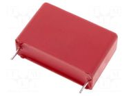 Capacitor: polypropylene; low ESR; 4.7uF; 250VDC; 180VAC; THT; ±10% WIMA