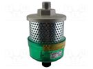 Sound suppression with filter; 6000l/min; Thread: R 1 1/2"; 35dB SMC