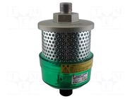 Sound suppression with filter; 3000l/min; Thread: R 1"; outside SMC