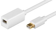 Mini DisplayPort™ Extension Cable 1.2, gold-plated, 1 m, white - Mini DisplayPort male > Mini DisplayPort™ female