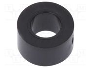 Spacer sleeve; cylindrical; polystyrene; L: 4mm; Øout: 7mm; black FIX&FASTEN