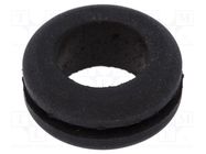 Grommet; Ømount.hole: 14mm; Øhole: 11mm; caoutchouc; black LAPP