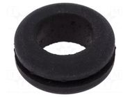Grommet; Ømount.hole: 14mm; Øhole: 11mm; caoutchouc; black LAPP