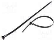 Cable tie; multi use; L: 300mm; W: 8mm; polyamide; 215.6N; black KSS WIRING