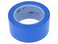 Tape: marking; blue; L: 33m; W: 50mm; Thk: 0.13mm; 2.5N/cm; 130% 3M