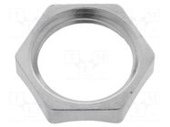 Nut; with earthing; M16; brass; Thk: 3.5mm; Spanner: 19mm; Pitch: 1.5 LAPP