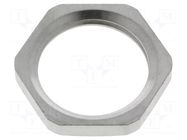 Nut; M16; brass; Thk: 3mm; Spanner: 19mm; Thread: metric; Pitch: 1.5 LAPP