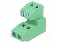 Connector: PCB terminal block; terminal; 12A; 300V; angled 90° DEGSON ELECTRONICS