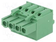 Pluggable terminal block; 5mm; ways: 4; straight; plug; female DEGSON ELECTRONICS