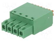 Connector: pluggable terminal block; plug; female; 8A; 250V; green DEGSON ELECTRONICS