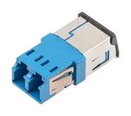 FIBER COUPLER, LC/LC DUPLEX, BLUE