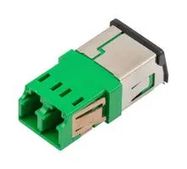 FIBER COUPLER, LC/LC DUPLEX, GREEN