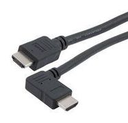 HDMI 2.1 CABLE, M/RA-LEFT-M, LSZH, BLK, 0.5M 52AK0506