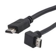 HDMI 2.1 CABLE, M/RA-UP-M, LSZH, BLK, 0.5M 52AK0514