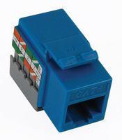 CONNECTOR, MODULAR JACK, 8P8C, IDC, BLUE