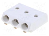 Connector: plug-in; LED Light; 2059; 3A; 320V; SMT; tinned; ways: 3 WAGO