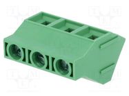 PCB terminal block; angled; 9.52mm; ways: 3; on PCBs; 4mm2; tinned DEGSON ELECTRONICS