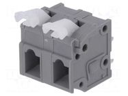 Connector: PCB terminal block; terminal; 15A; 300V; straight; grey DEGSON ELECTRONICS