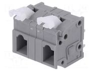 Connector: PCB terminal block; terminal; 15A; 300V; straight; grey DEGSON ELECTRONICS