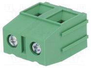 PCB terminal block; angled 90°; 12.7mm; ways: 2; on PCBs; terminal DEGSON ELECTRONICS