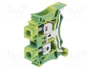 Splice terminal: rail; 0.5÷6mm2; ways: 1; terminals: 2; Width: 8mm DEGSON ELECTRONICS