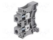 Splice terminal: rail; DC; 41A; 1kV; for DIN rail mounting; grey DEGSON ELECTRONICS
