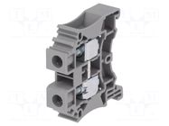 Splice terminal: rail; DC; 57A; 1kV; for DIN rail mounting; grey DEGSON ELECTRONICS