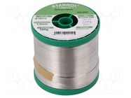 Tin; lead free; Sn99,3Cu0,7+NiGe; 1mm; 0.5kg; reel; 227°C STANNOL