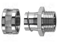 Straight terminal connector; Thread: metric,non-swivel,outside HELLERMANNTYTON