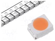 LED; orange (orange peach); SMD; 3528,PLCC2; 4÷4.4lm; 2.8÷3.6VDC OPTOSUPPLY