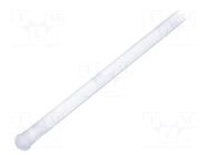 Fiber for LED; Ø3.2mm; L: 43.75mm; round; Front: convex; straight MENTOR