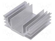 Heatsink: extruded; U; L: 70mm; W: 74mm; H: 30mm; aluminium STONECOLD