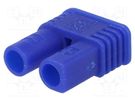 Plug; DC supply; EC2; female; PIN: 2; for cable; soldering; blue; 15A AMASS