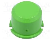 Button; round; green; Ø9.6mm; plastic; MEC1625006,MEC3FTH9 MEC