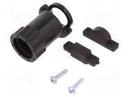 Cable hood and fastener; size 11; 11.5mm; straight; CPC TE Connectivity