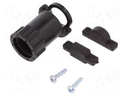 Cable hood and fastener; size 11; 11.5mm; straight; CPC TE Connectivity