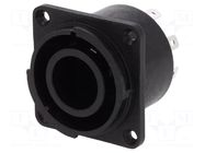 Connector: circular; 4.8mm connectors,soldering; female; 10A CLIFF