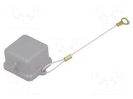 Protection cover; size 21.21; for latch; IP44,IP66,IP67,IP69 ILME