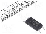 Optocoupler; SMD; Ch: 1; OUT: transistor; Uinsul: 5kV; Uce: 70V; SOP4L VISHAY