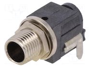 Connector: DC supply; socket; male; 11A; on PCBs; THT; tinned SWITCHCRAFT