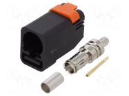 Connector: FAKRA; plug; female; straight; crimped MOLEX