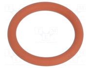 O-ring gasket; VMQ; Thk: 2mm; Øint: 22mm; NPT3/4"; red; -60÷250°C HUMMEL
